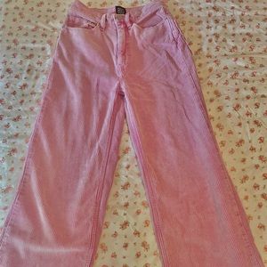 urban outfitters bdg pink corduroy wide leg pants